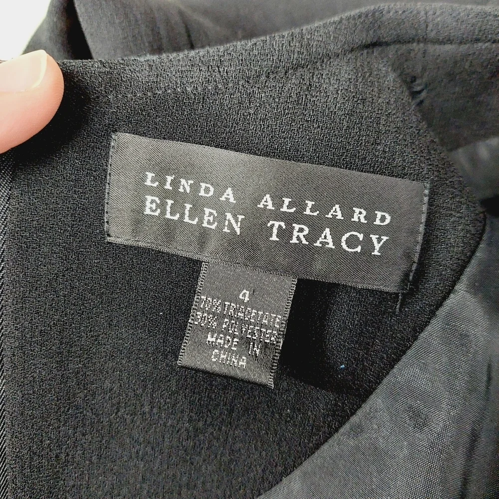 Linda Allard Ellen Tracy Long Sleeve Open Front Maxi Dress P5168 - Picture 7 of 9
